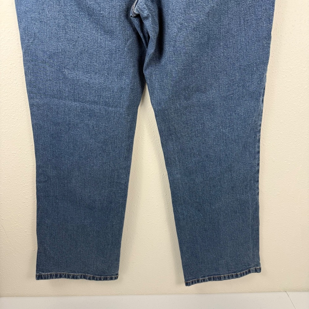 Lauren Ralph Lauren Jeans Co Blue Straight Leg Stretch Denim Pants Womens 14 - Picture 10 of 10